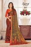 Saroj Khushi Georgette Festive Wear Brasso Fancy Latest Designer Saree Collection